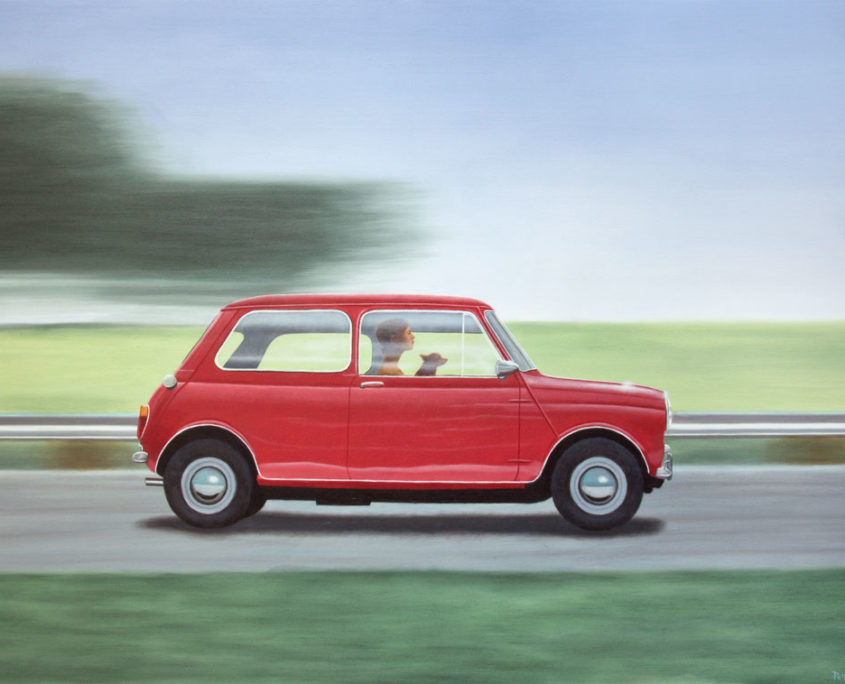 cooper mini, car stephen perry artist